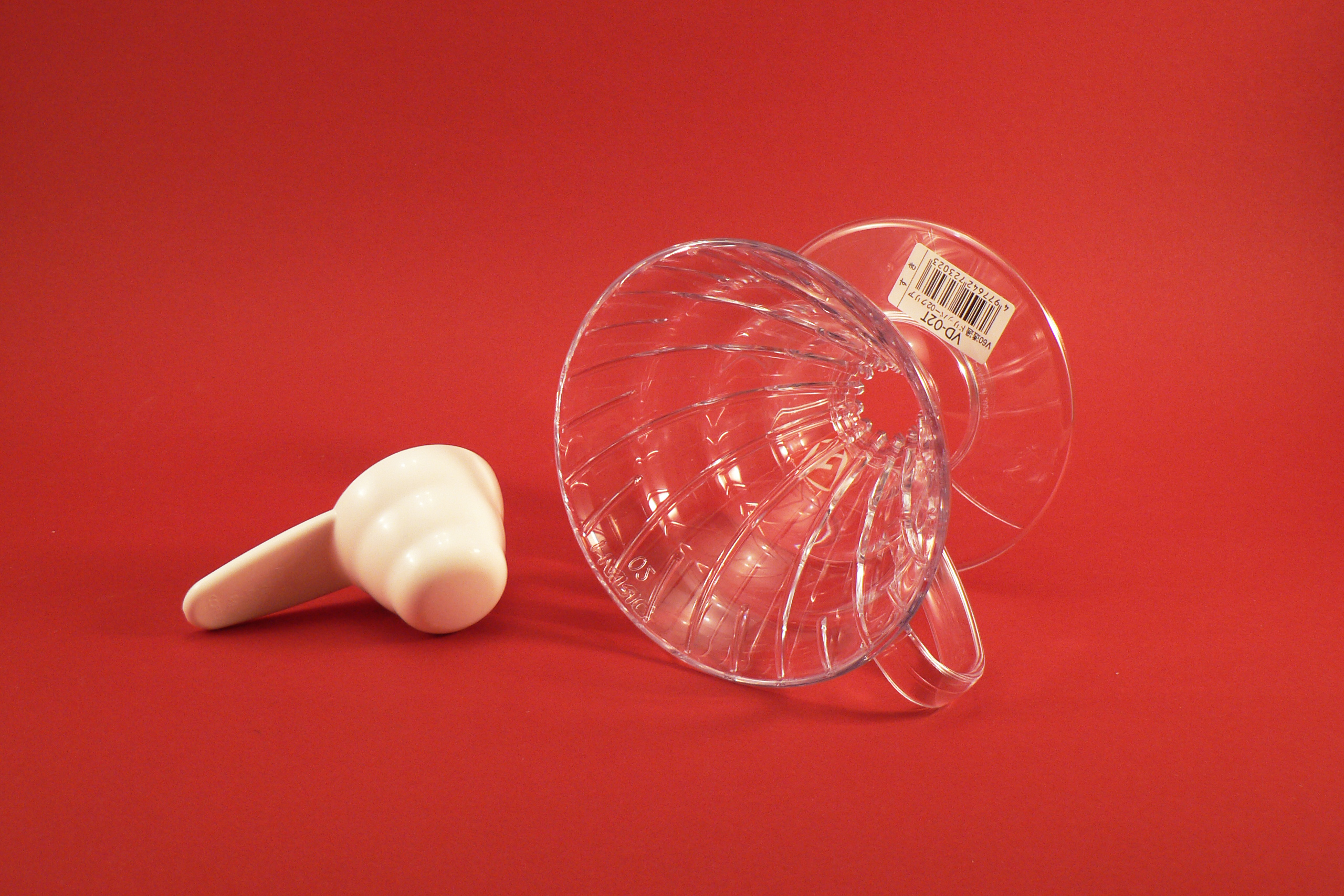 Hario Dripper V60-02T plastový - čirý na 4 šálky