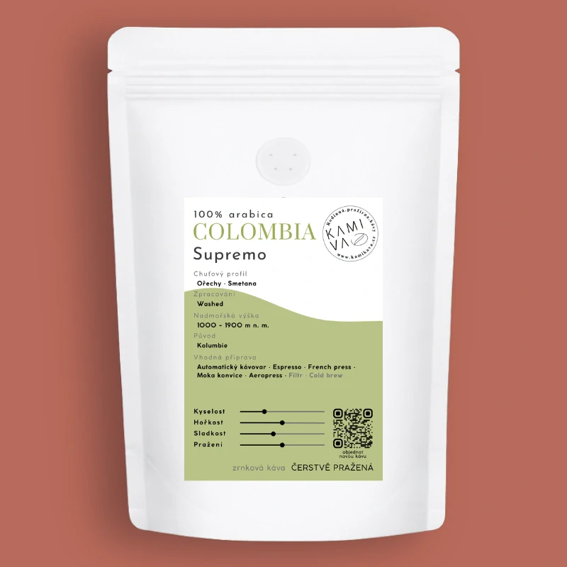 Colombia Supremo 250g (100g, 500 g, 1000 g, dóza 300g)