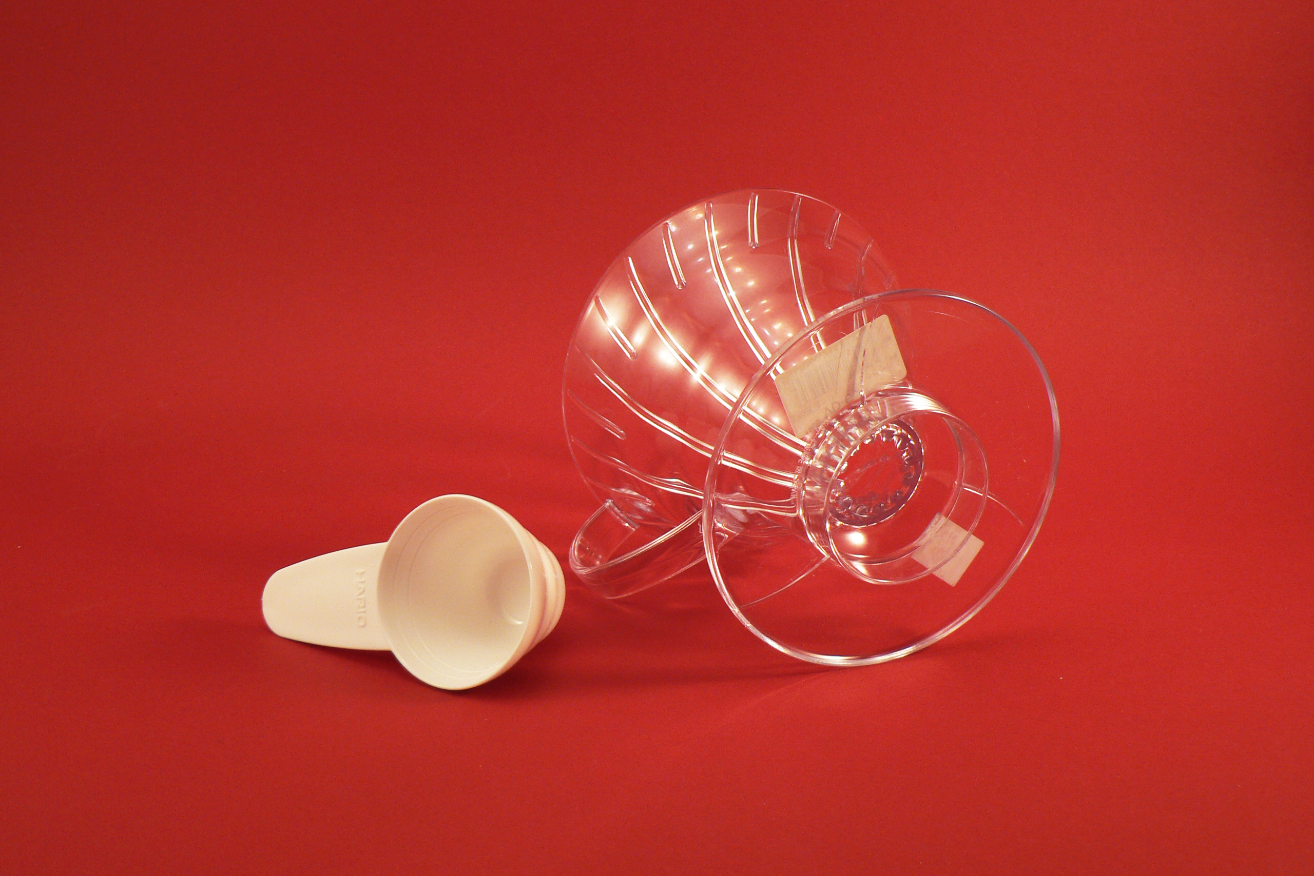 Hario Dripper V60-01T plastový, čirý na 2 šálky