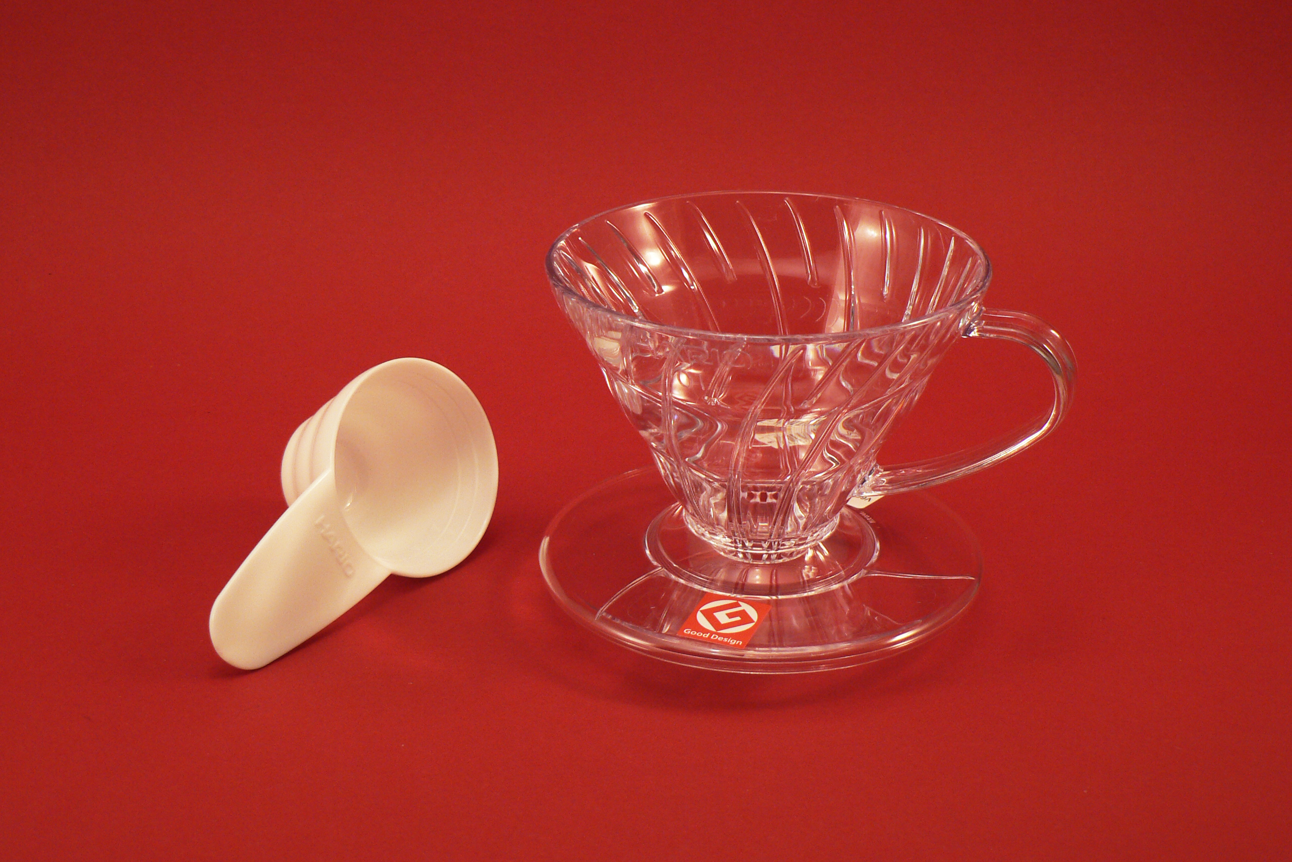 Hario Dripper V60-01T plastový, čirý na 2 šálky
